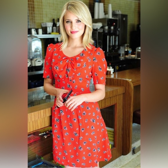 HI THERE from KAREN WALKER by ANTHROPOLOGIE OC Floradot Dress - Picture 1 of 8